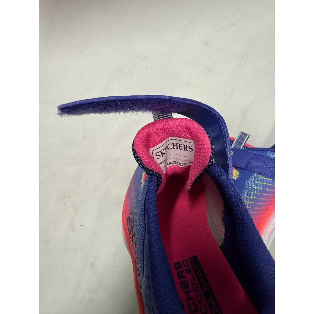 SKECHERS KIDS Go-Run Accelerate -Glitter Soul 303898L girls sneakers size 12 NWT